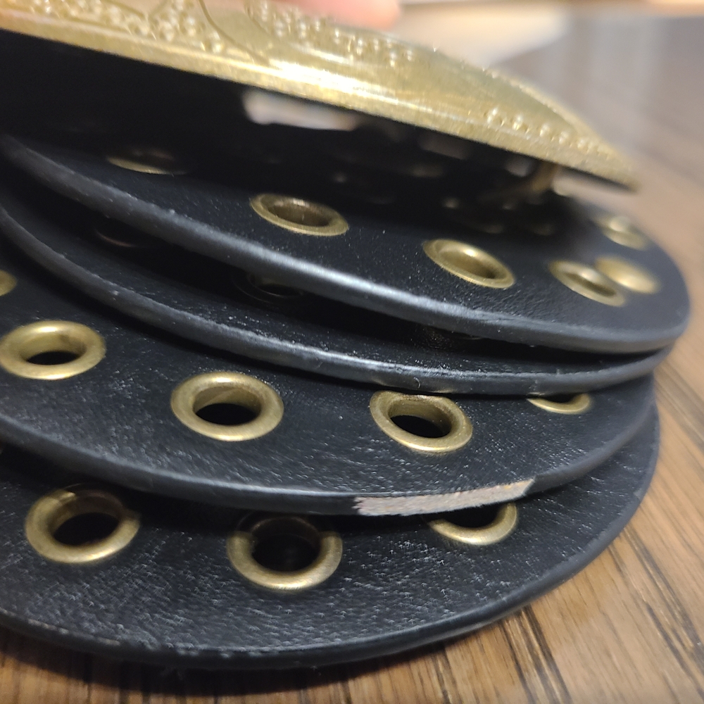 Womens Chunky Boho Circle Medallian Belt - Picture 2 of 5